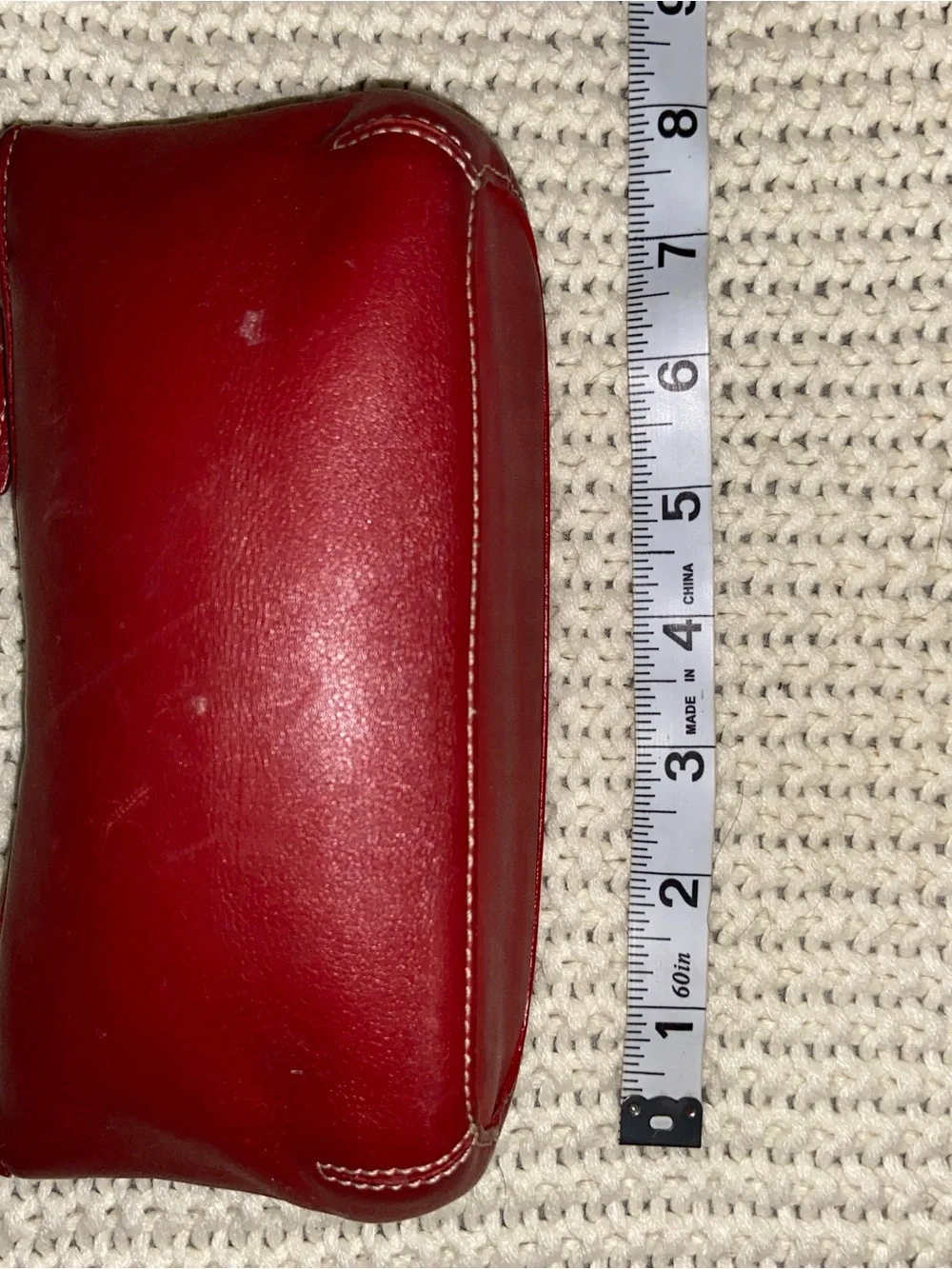 Coach Red Leather Mini Wristlet